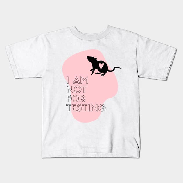 Stop Animal Testing Cruelty Free - I love rats Kids T-Shirt by hello-chameleon